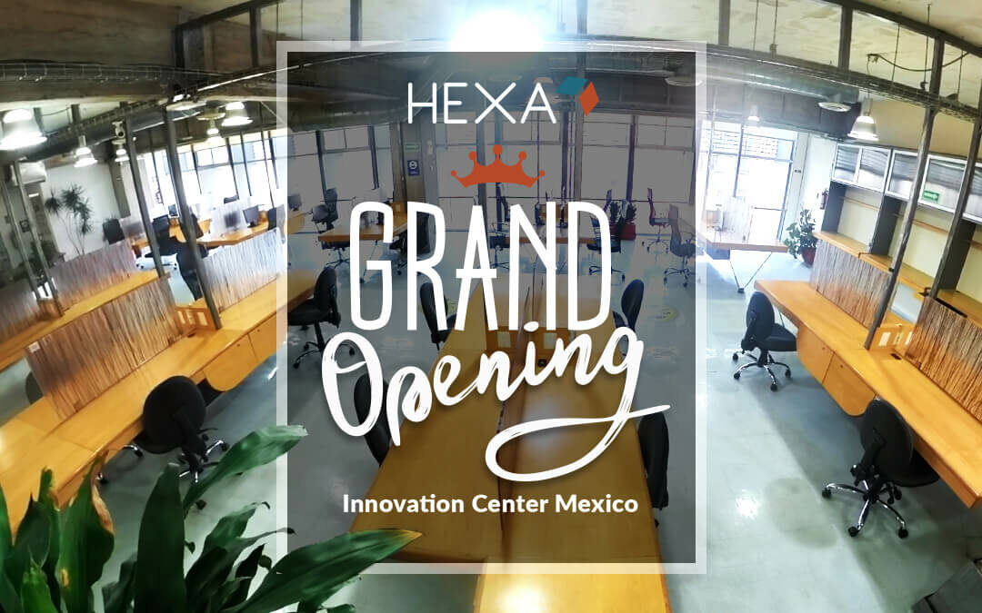Invitation for Hexa Grand Opening in Mexico City